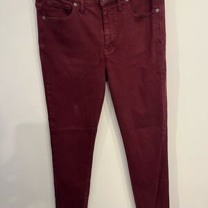 Women’s Burgundy Jeans - Madewell